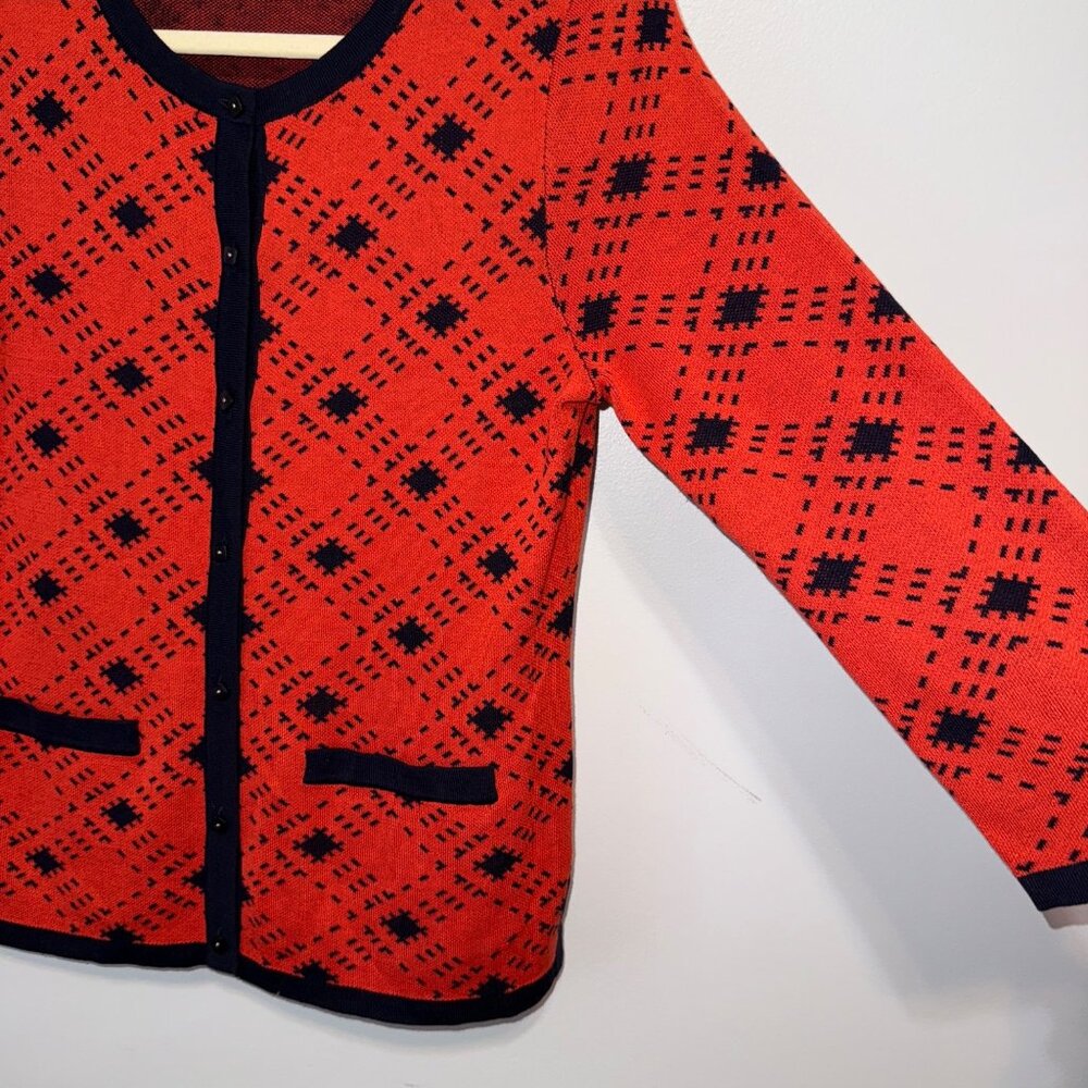 Pendleton Womens Geometric Pattern Cardigan Sweat… - image 4